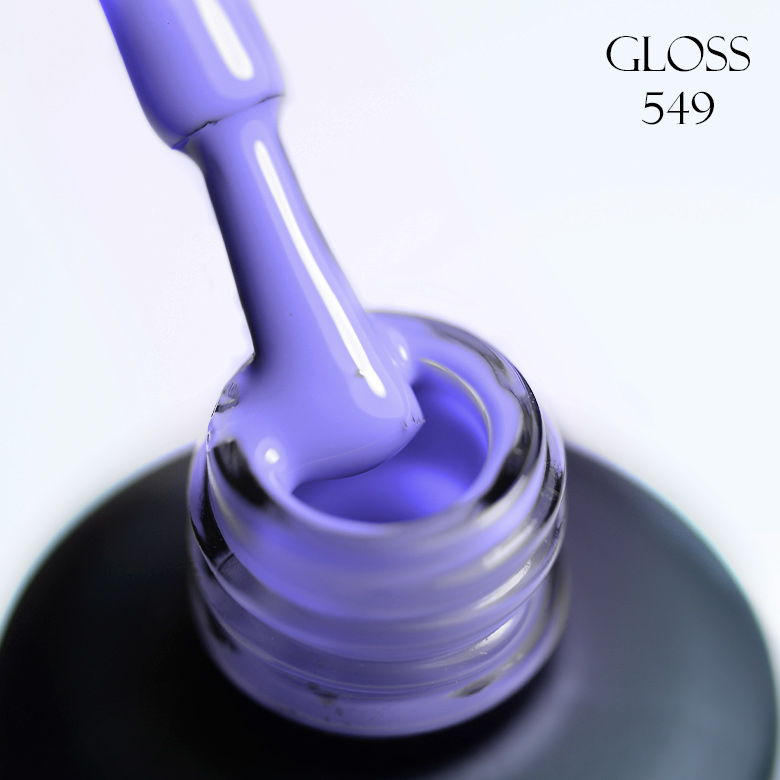 Гель-лак GLOSS 549 (ніжний пурпуровий), 11 мл